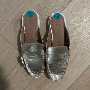 AEROSOLES Women's Metallic Silver Loafers 82sallyl Shoes